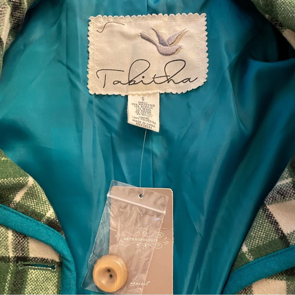 NWT Tabitha plaid blazer/jacket from Anthropologie.  Size S - Picture 8 of 8